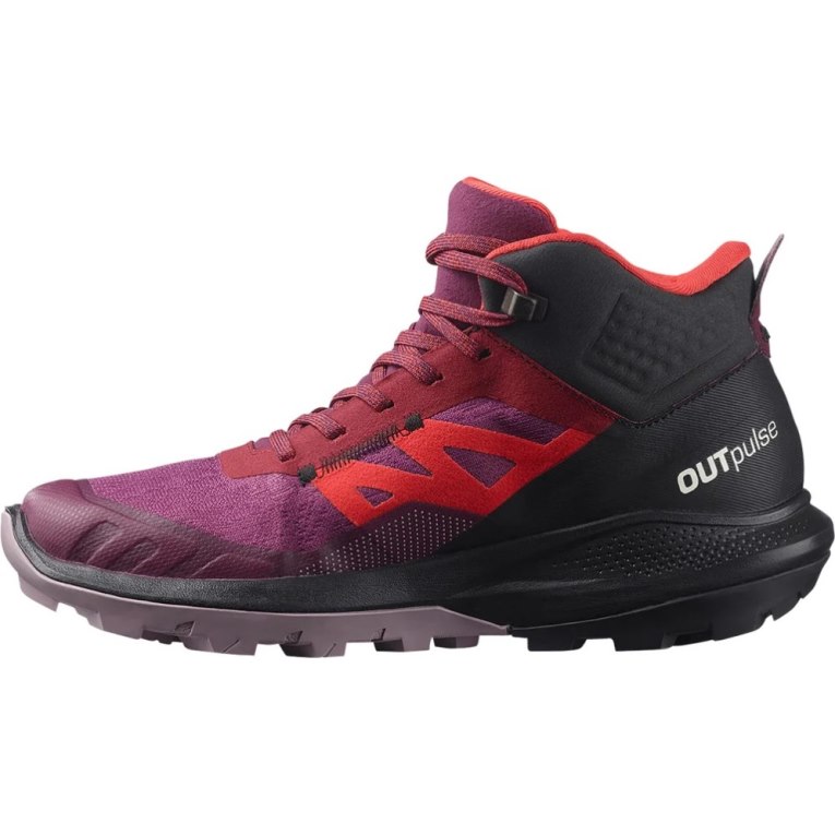 Salomon Outpulse Stredne GTX Turisticka Obuv Damske Fuchsie Červené Čierne | SK 2GCOWR